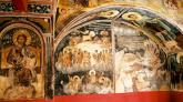 Wertvolle Fresken schmücken das Katholikon.  Foto: © Peeter Ossip