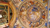 Das Katholikon ist mit den einzigen byzantinischen Mosaikbildern des Athos geschmückt.  Foto: © Peeter Ossip