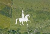 Weißes Pferd von Osmington Hill, von 1808. Soll König Georg III. darstellen.